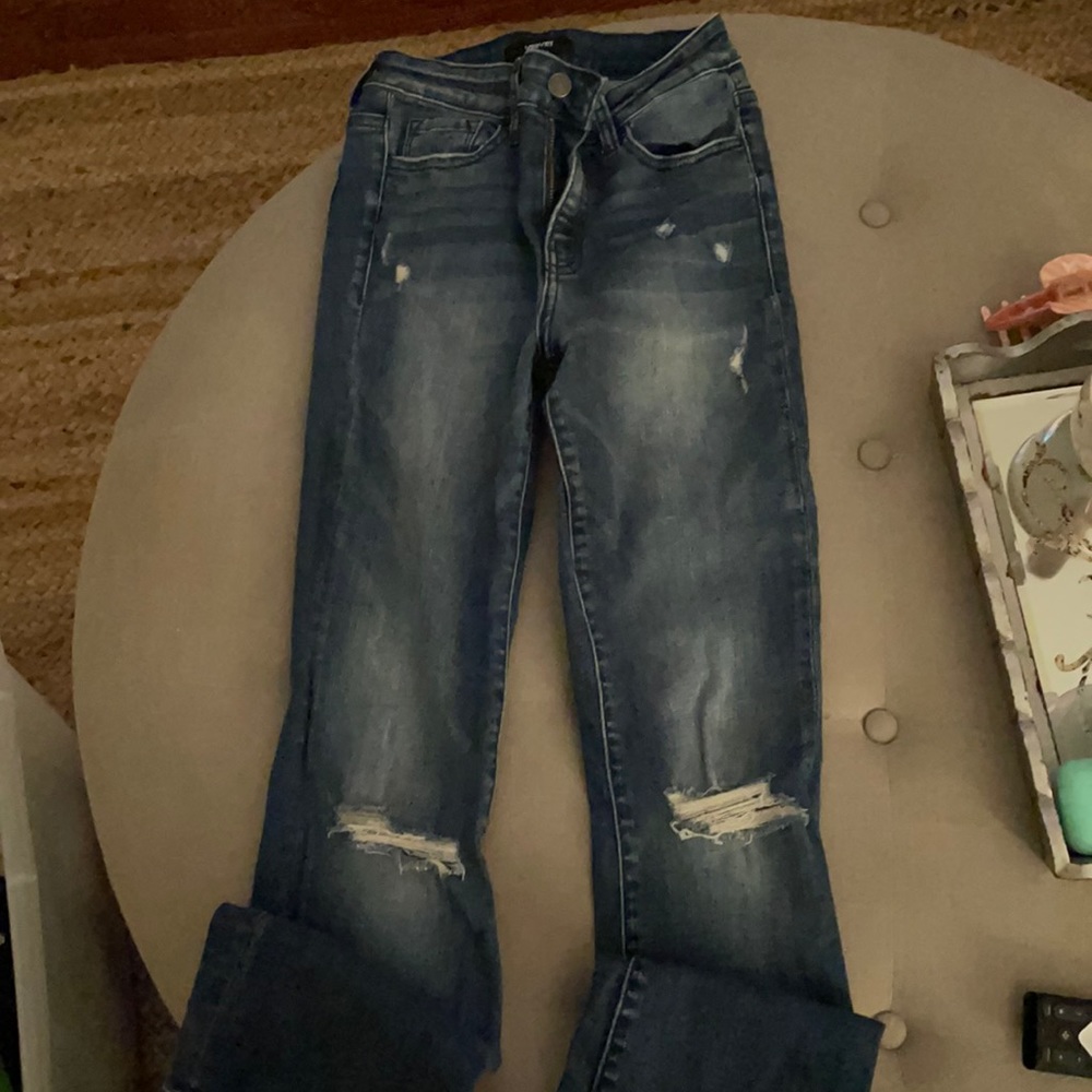 FLYING MONKEY/VERVET DISTRESSED JEANS-BOOT CUT